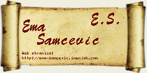 Ema Samčević vizit kartica